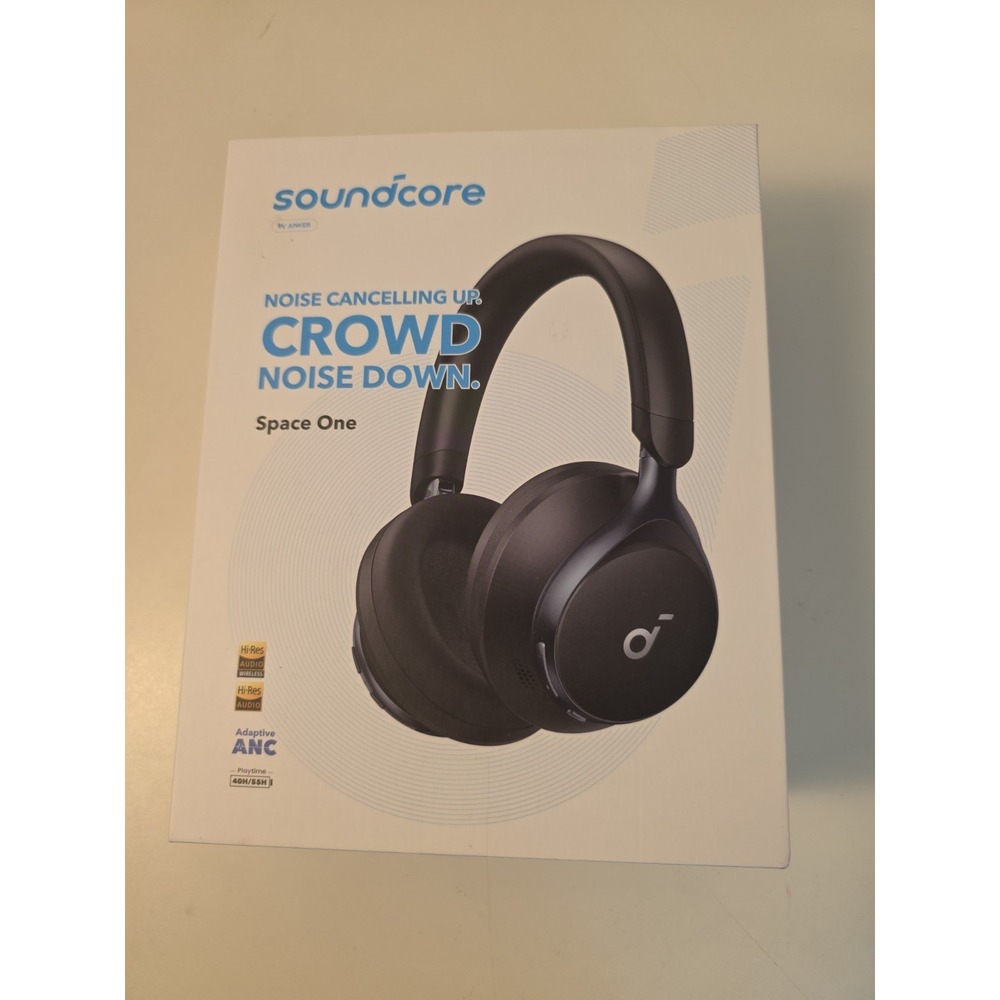 Soundcore Space One Wireless Headphones 40H ANC Playtime Noise Cancelling NIB